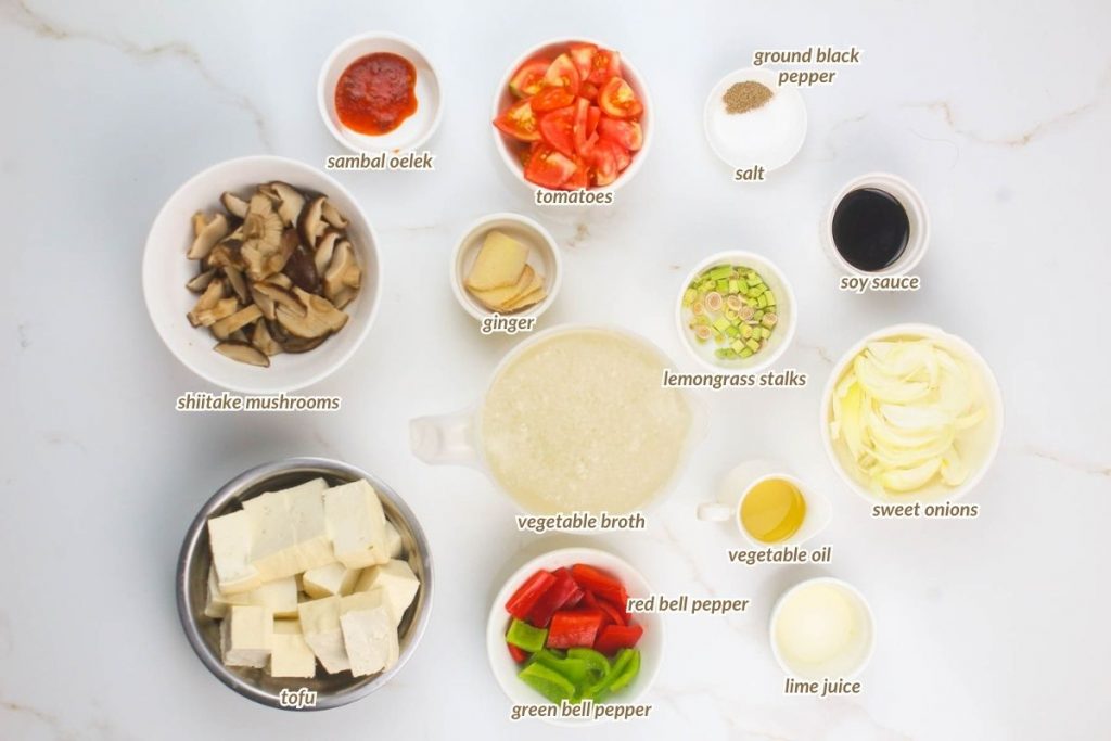 list of lemongrass soup thai ingredients