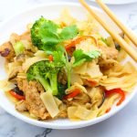 delicious pad se ew in a white bowl