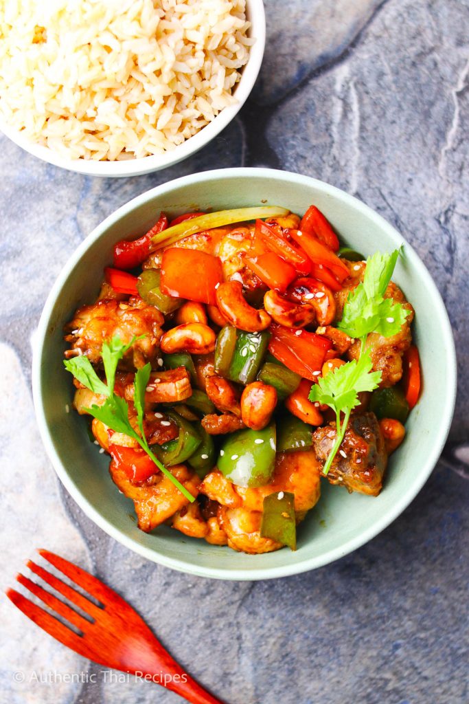 Chicken with vegetables in a bowl